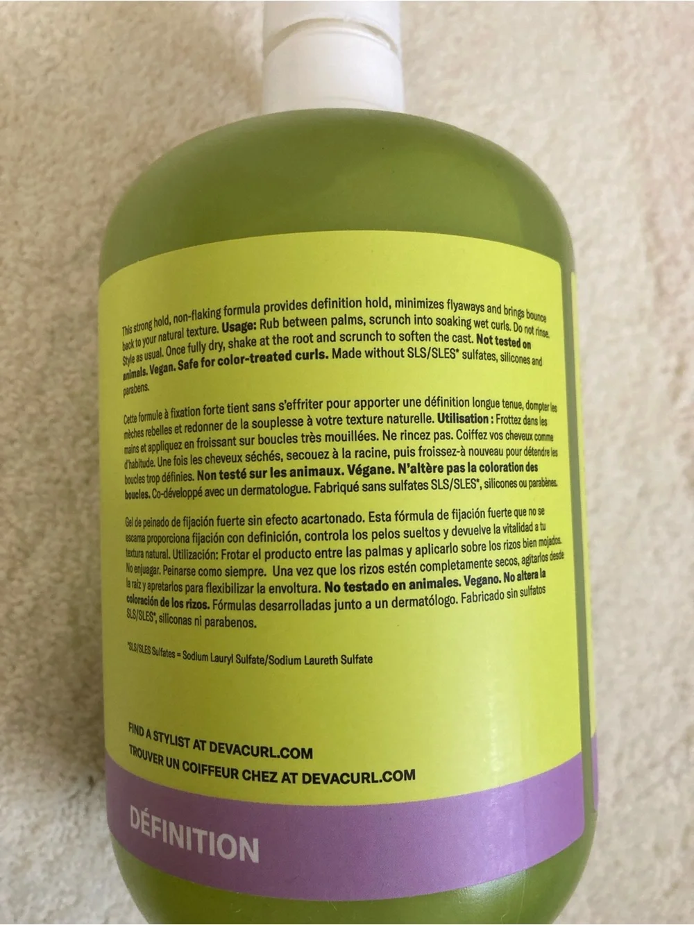 DevaCurl ultra defining gel